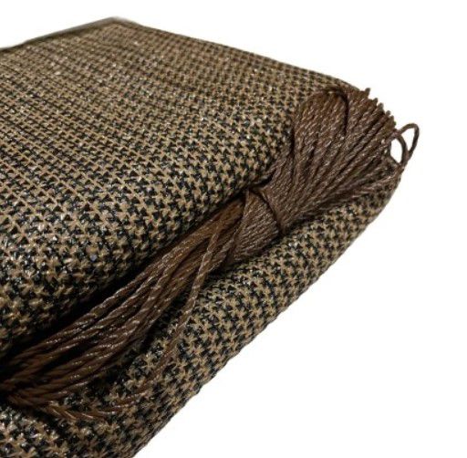 Mata Osłona Balkonowa Oczkowana Brązowa Texas 100x500 cm 1 szt.