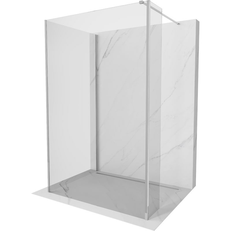 Ścianka prysznicowa walk-in Mexen Kioto transparent 90x70x30 cm 800-090-070-221-01-00-030 1 szt.