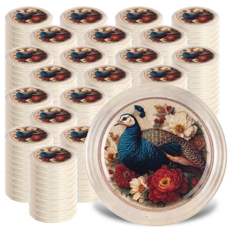 Wieczka KADAX metalowe do słoików fi 82mm Farma 200 szt.