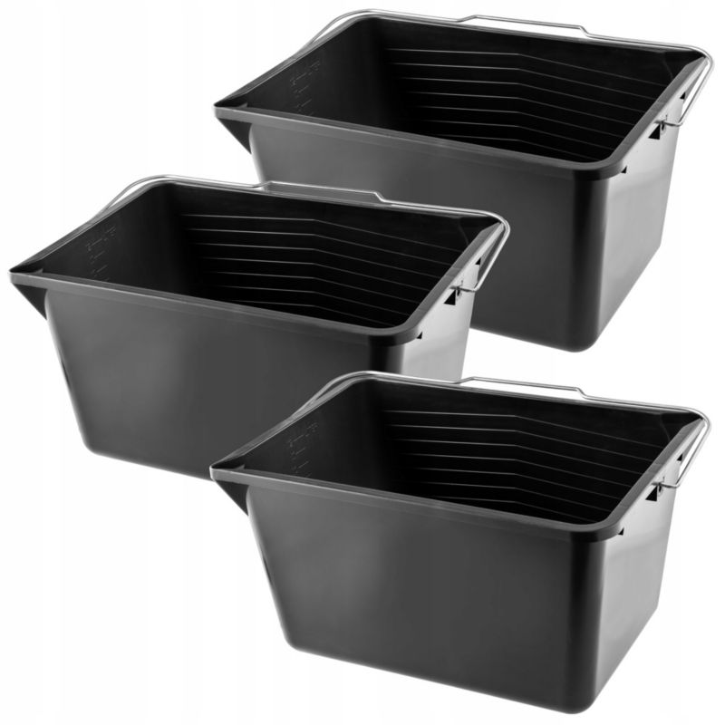 Wiadro malarskie KADAX Wiaderko Z Uchwytem 12Litrów 3szt