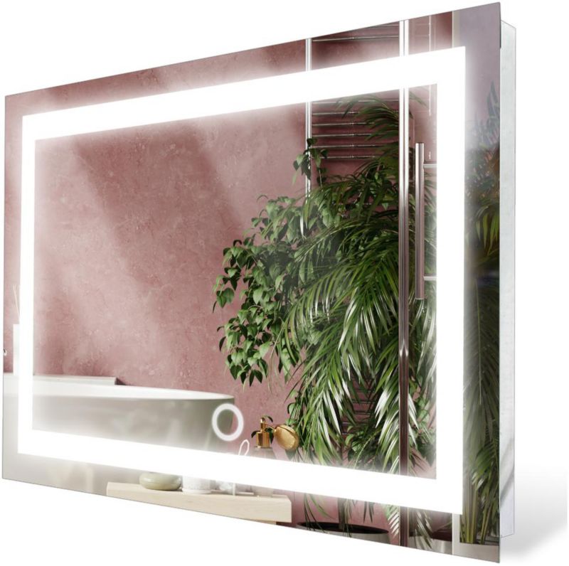 Lustro Łazienkowe Stylowelustro kwadratowe 120CMx120CM z LED z włącznikiem 1szt.