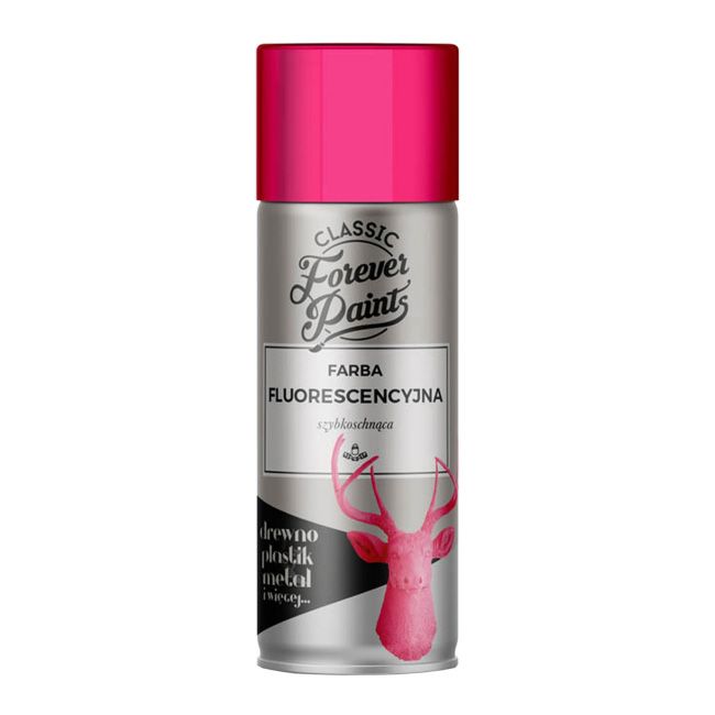 Farba fluorescencyjna szybkoschnąca Forever Paints 400 ml różowa