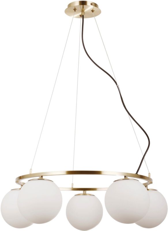 Lampa wisząca Italux Larosa 5-punktowa E27 złota