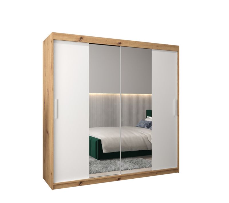 Szafa przesuwna Garderoba Abiks Tokyo 1 200 artisan + biały 1 szt.