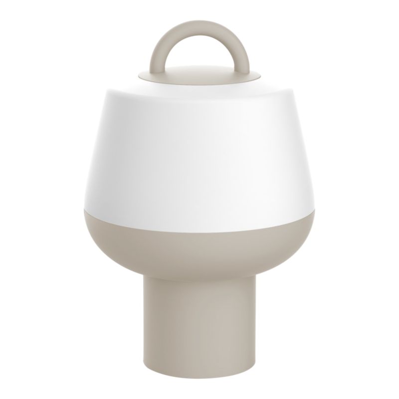 Lampa stołowa ogrodowa GoodHome Kistatchie 4000 K USB beżowa