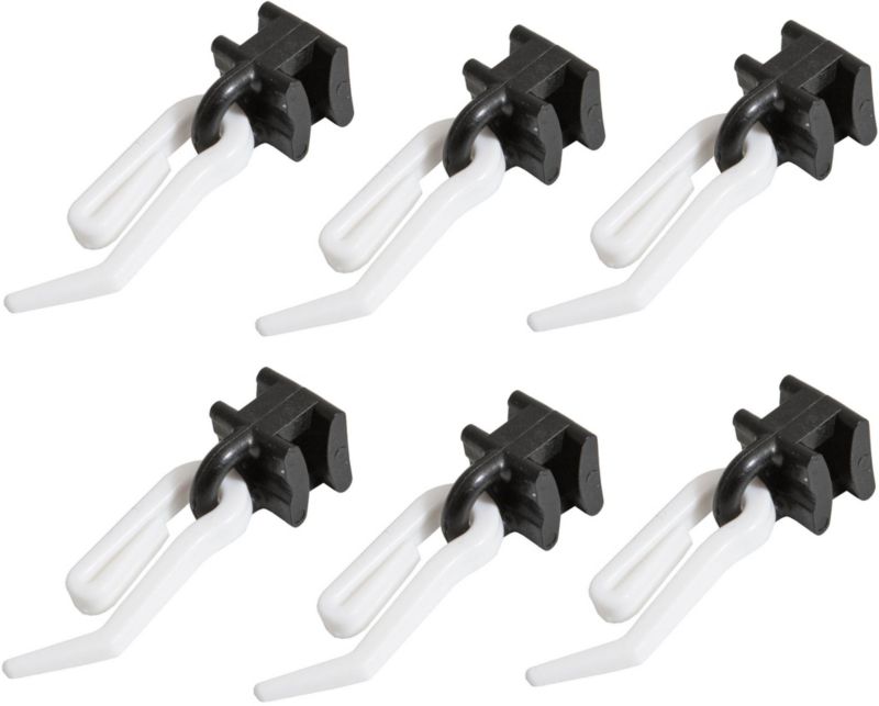 Ślizg z agrafką profil aluminium czarny 10 szt.