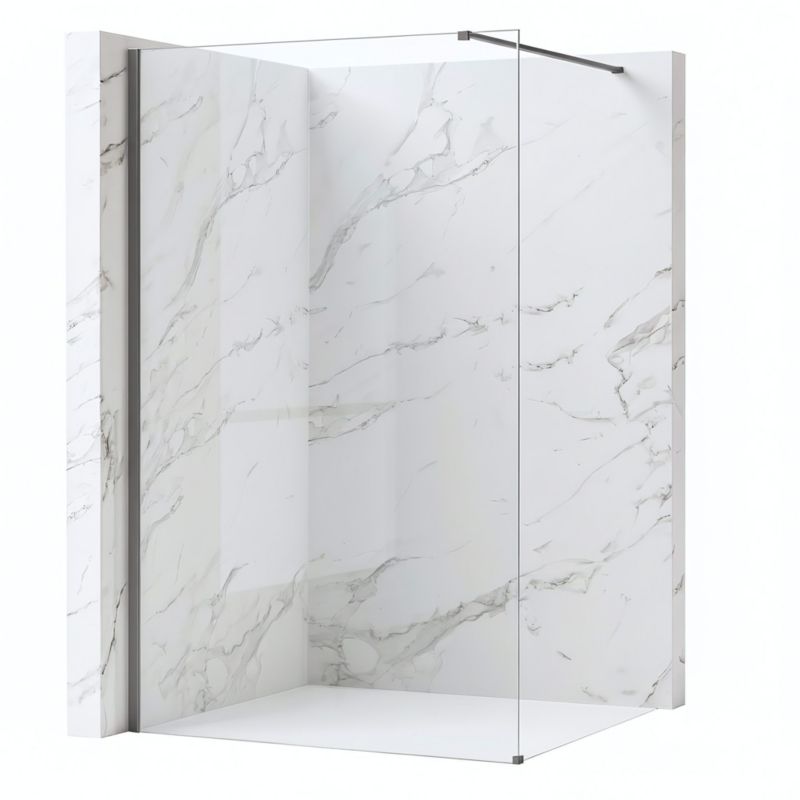 Ścianka Prysznicowa Rea Flexi Transparent 90 Tytan 90x195cm 1szt
