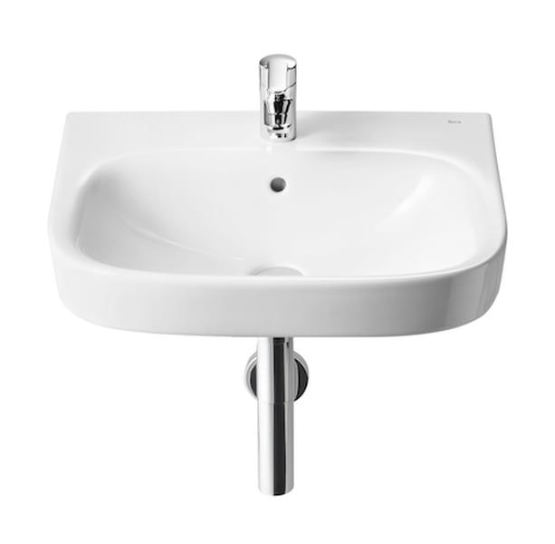 Umywalka Roca Debba 55x44 cm półokrągła, ceramika biała, montaż ścienny, 1 szt.