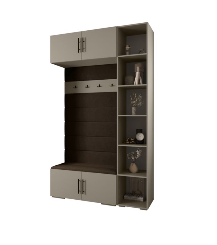 Garderoba do przedpokoju Abiks INOVA 3 Z20 kaszmir+czarny+manila04 1 szt.