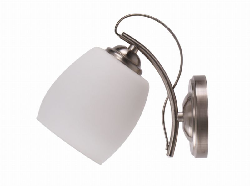 Kinkiet ścienny Candellux Amba srebrno-biały 1 x E27 x 40W IP20 wym: 19 x 22 x 12 cm - 1 szt.