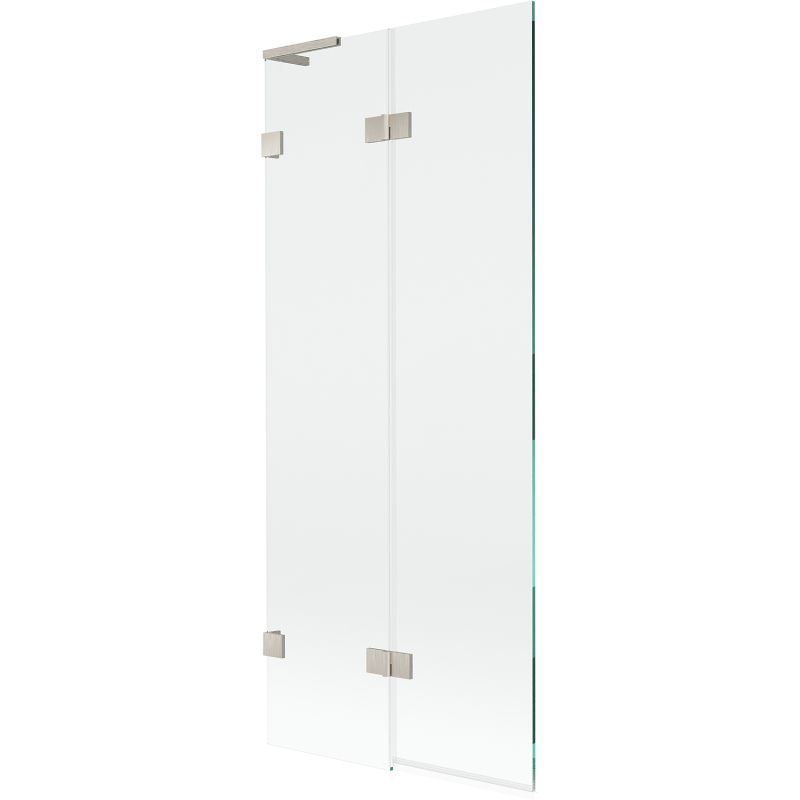 Parawan nawannowy 2-skrzydłowy Mexen Lunar L nikiel szczotkowany 80 x 150 cm 1 szt