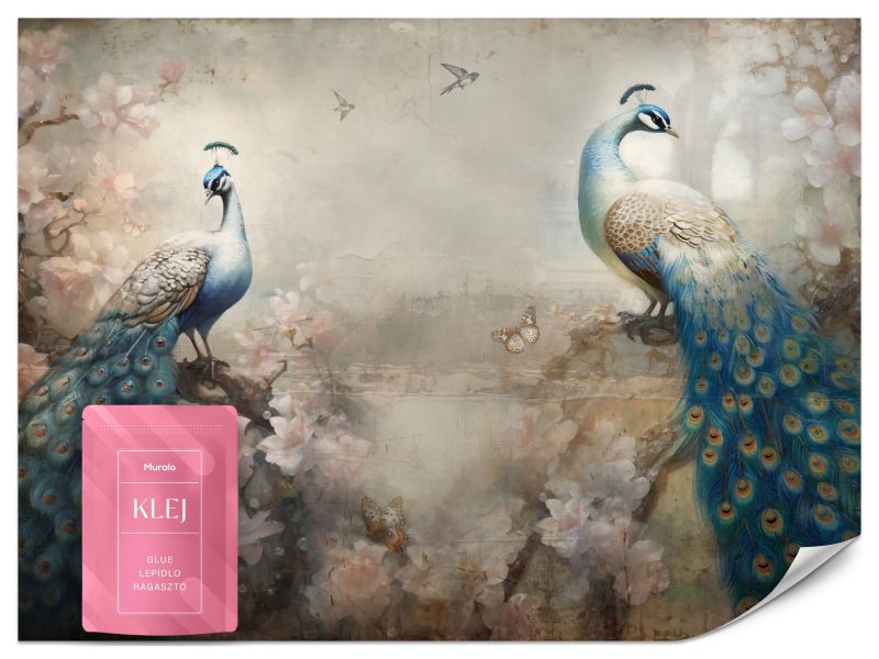 Fototapeta Muralo Abstrakcyjne Pawie 350x256 cm 1szt.