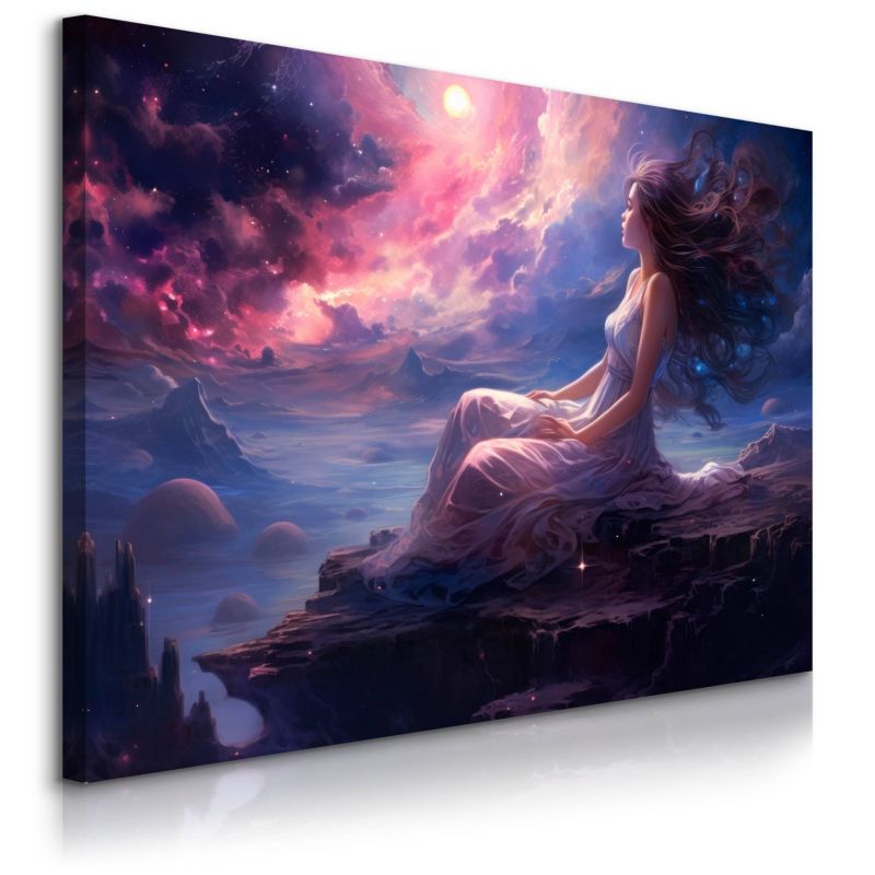 Obraz Muralo Bajkowa Kraina Kobieta Nocą 40x30 cm 1 szt.