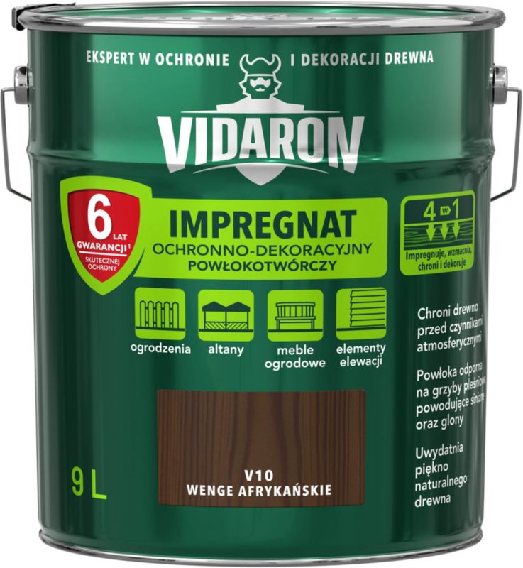 Impregnat do drewna Vidaron wenge afrykańskie 9 l