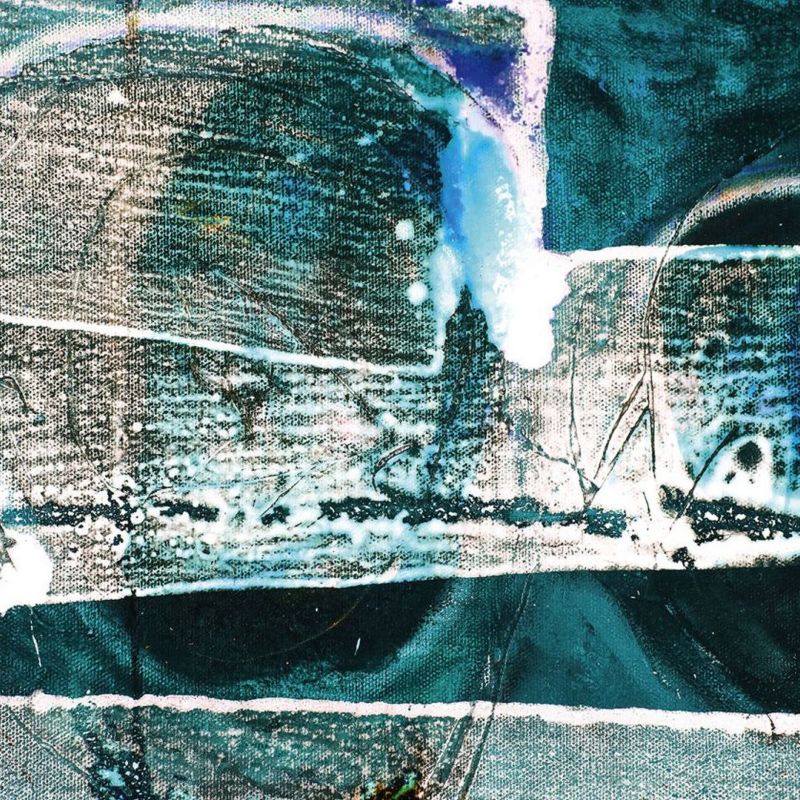 fototapeta Sanders & Sanders artystyczny niebiesko-zielonym 500 x 280 cm - 1 rol.