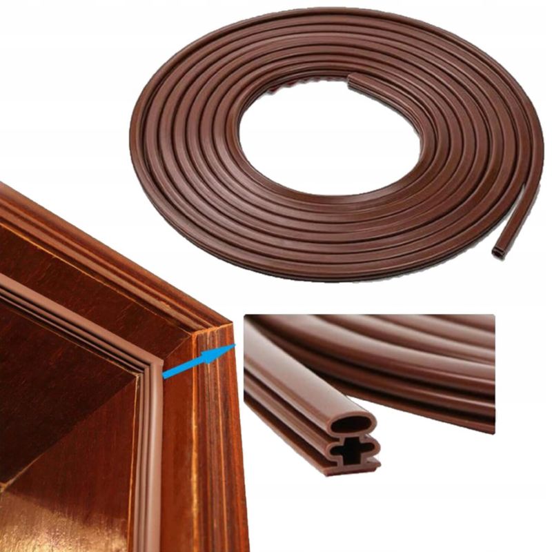 Samoprzylepna Uszczelka FEINZ Do Drzwi Chińskich 10X10 Mm Brązowa 1 szt.