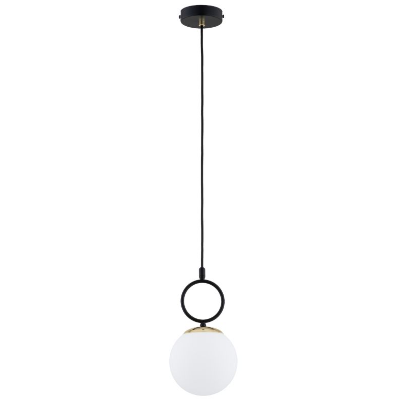 Lampa wisząca złote detale Alfa LISTER czarna 1xE14x10W IP20 wym:80x15x15cm - 1 szt.