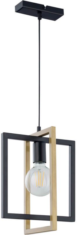 Lampa wisząca Eden 1-punktowa E27 czarna / złota