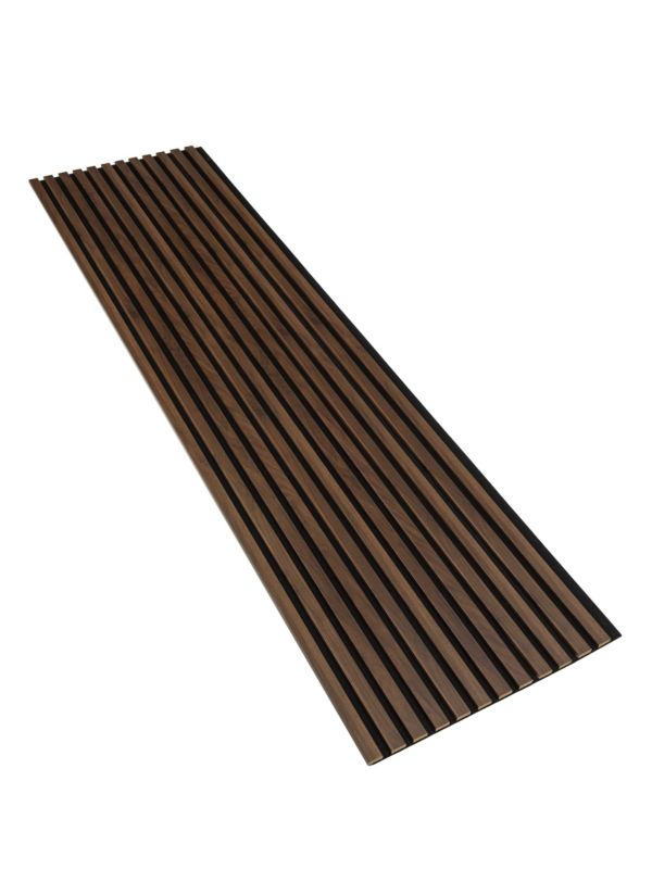 Lamele Ścienne na Płycie Czarnej SunWood 275x55cm Panel Dekoracyjny Orzech Columbia 1 szt.