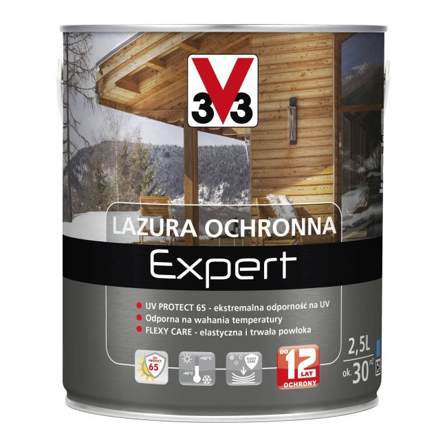 Lazura ochronna V33 Expert grafit 2,5 l