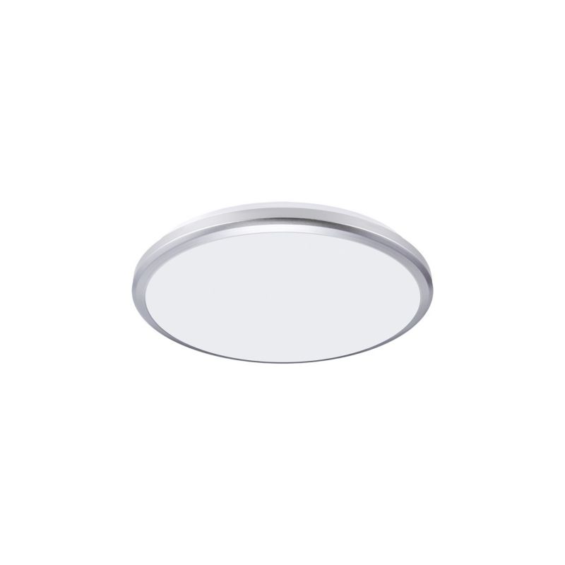 Lampa sufitowa zewnętrzna Struhm Planar srebrno-biała LED 12W 4100K 1320lm IP54 wym: 6,5 x 21,5 x 21,5 cm - 1 szt.