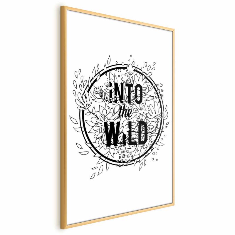 Plakat Artgeist Into the wild 60x90 cm z ramą złotą 1 szt
