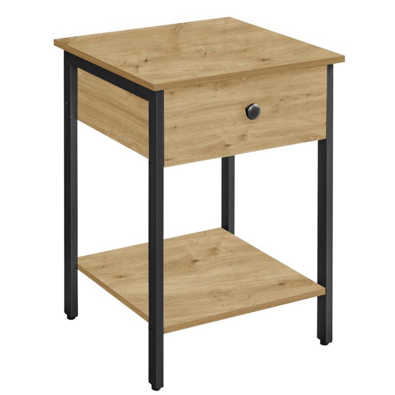 Stolik Songmics dąb artisan szafka nocna do sypialni 1 szt