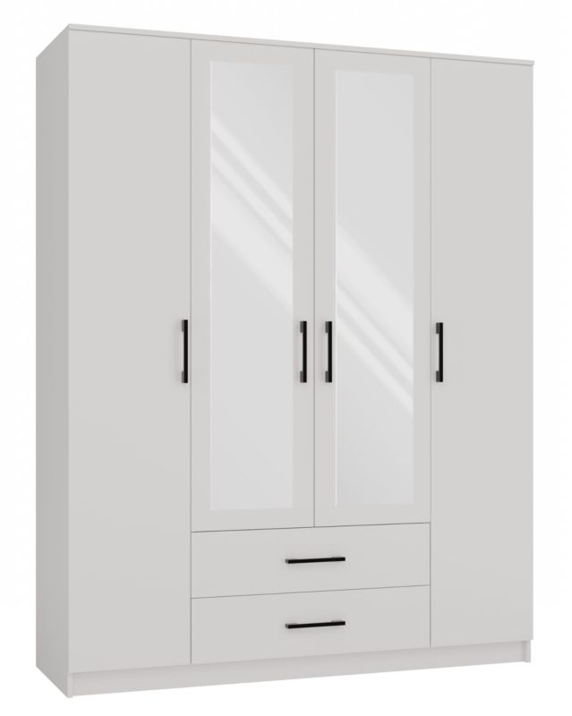 Szafa Romana Topeshop 160 Lustro 2 Szuflady 160cm Biel 52x160x205 cm 1 szt.