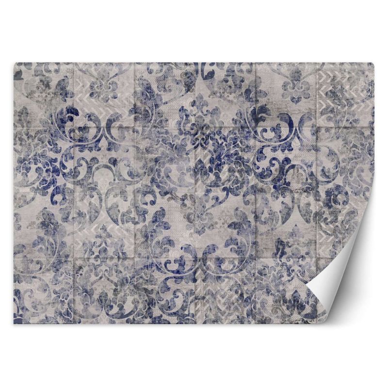 Fototapeta Feeby Kafelki portugalskie w tle niebieski ornament 400x280 1 szt