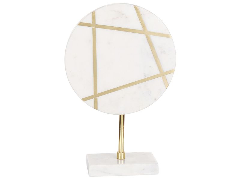 Figurka dekoracyjna Rethimno Marmur Glamour Biały 1 szt.