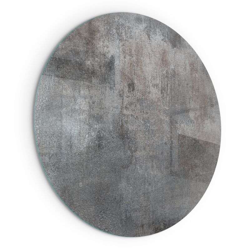 Szyba Ochronna Hartowana Wallfluent fi90 cm Podkład Szklany pod Kominek Tekstura surowej powierzchni 1 szt.