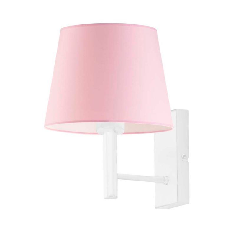 Kinkiet Volta Light Factory Grand Różowy/biały Abażur 1xE27 1szt.