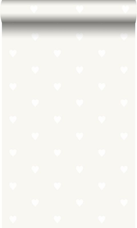 Tapeta Origin Wallcoverings kiery ciepłym połyskującym szarymIbiałym matowym 53 cm x 10.05 m - 1 rol.