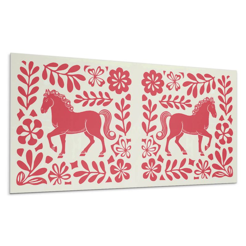 Panel samoprzylepny Wallfluent 120x60 cm Artystyczny koń wśród zieleni 1 szt.