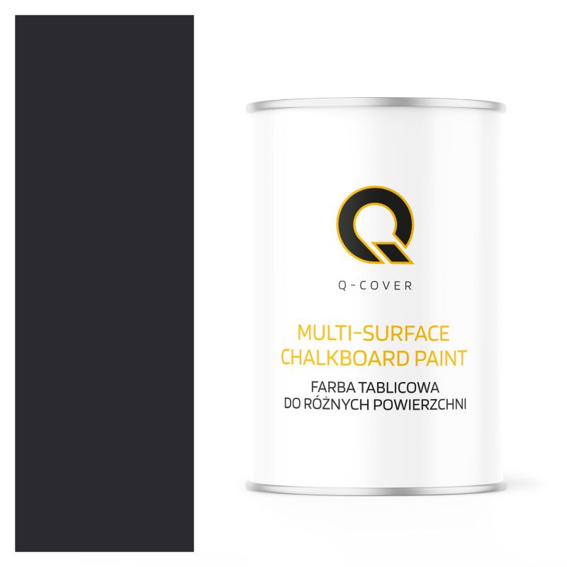 Farba Tablicowa Do Ścian Pisania Kredą Q-Cover Kolor Czarny RAL9005 Mat 1L