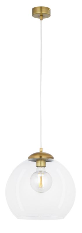 Lampa wisząca Jupiter ASTI mosiądz 1xE27x40W IP20 wym:80x29x29 cm - 1 szt.