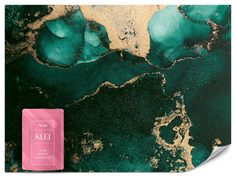 Fototapeta Muralo Abstrakcyjny Turkusowy Marmur 300x210 cm 1szt.