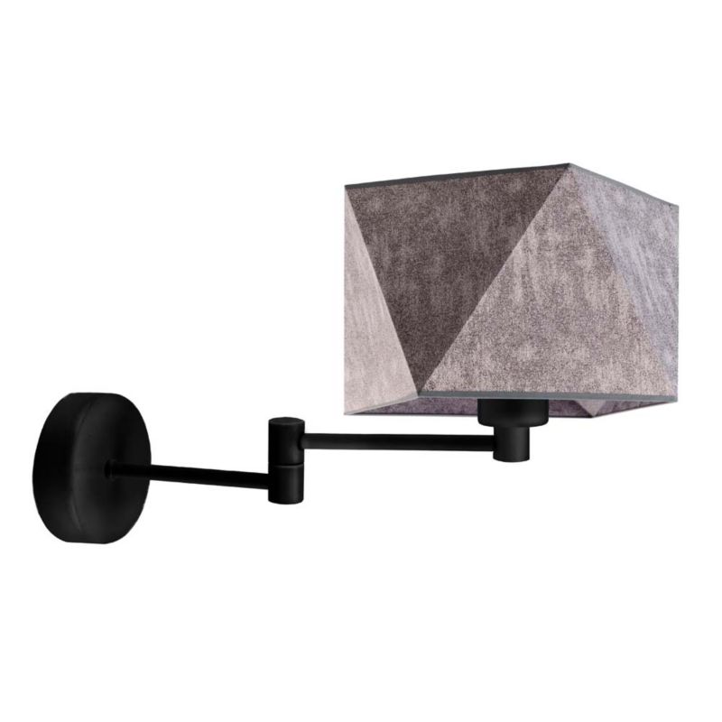 Kinkiet Volta Light Factory Burne Czarny/Beton Abażur 1xE27 1szt.