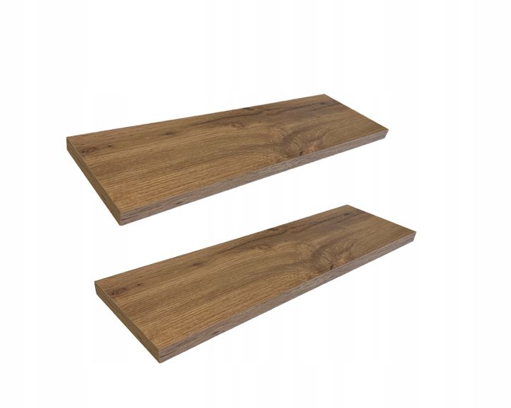 Półka Ścienna Wisząca 50 Cm Wotan Komplet 2 Sztuki Drewik