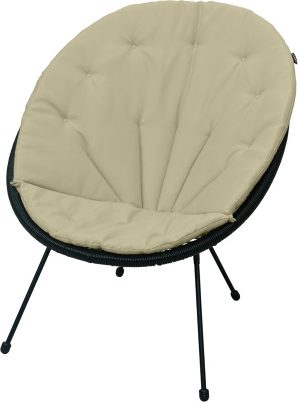 Poduszka na fotel żyłkowy AMPO beżowy gładki 1 szt.