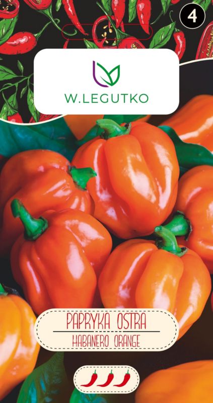 Nasiona papryka chińska Habanero orange