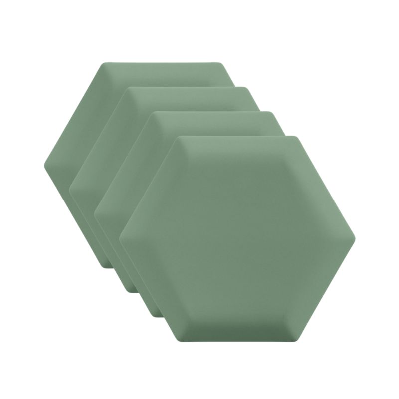 Panel ścienny tapicerowany Marbet Design SOFTLINE HEX 15 cm RIVIERA34 miętowy 4 szt