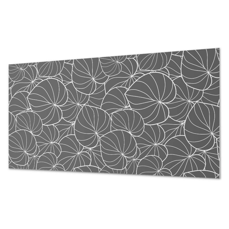 Ścienny Panel PCV Samoprzylepny ArtPrintCave 120x60 cm Liście w delikatnym wzorze 1 szt.