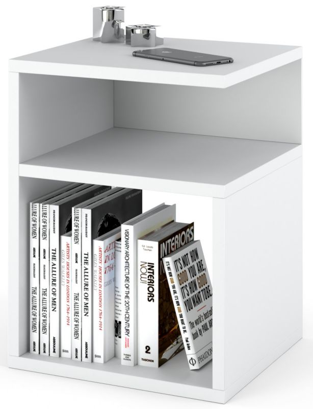 Szafka Nocna Stiv-Meble 32Cm Stolik Biały Mat 32X30X41 Cm 1Szt.