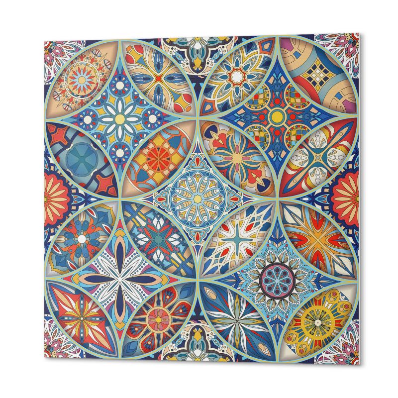 Płytki Winylowe ArtPrintCave 20x20 cm Wzory mozaikowe w symetrii 20 szt.