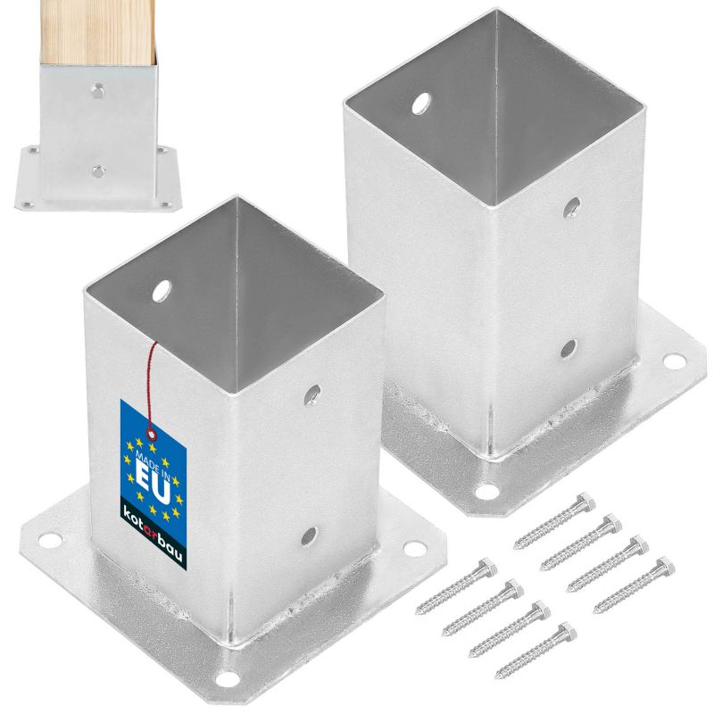 Podstawa słupa KOTARBAU przykręcana 90x90 mm 2 szt.