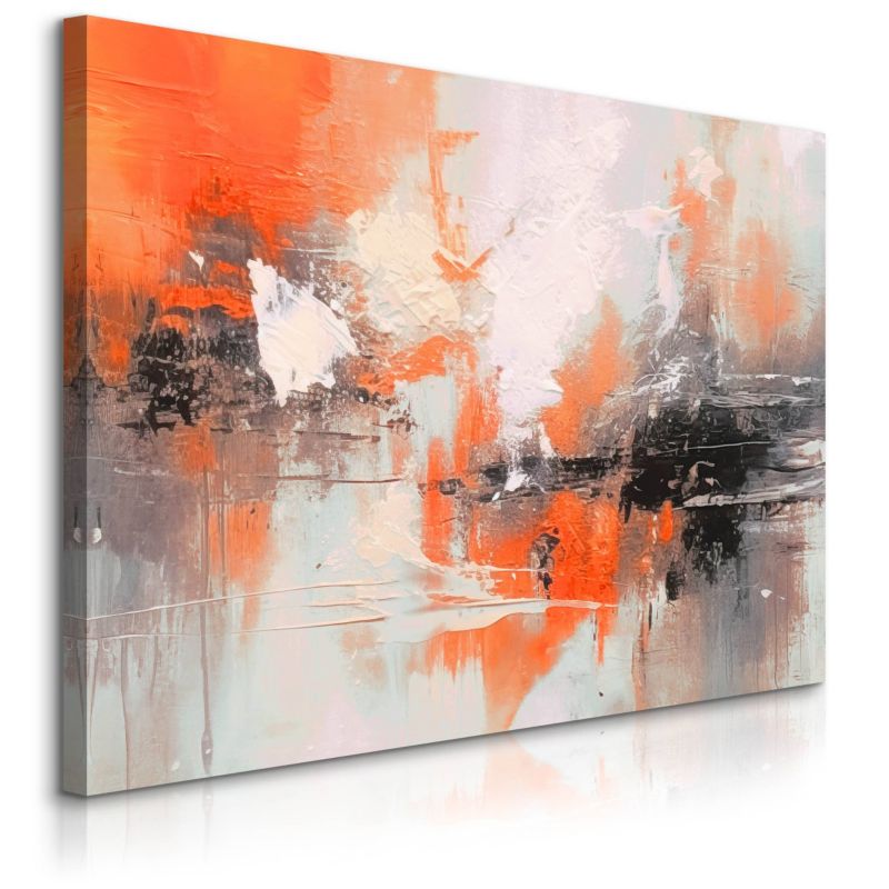 Obraz Muralo Pomarańczowa Abstrakcja Akwarela 40x30 cm 1 szt.