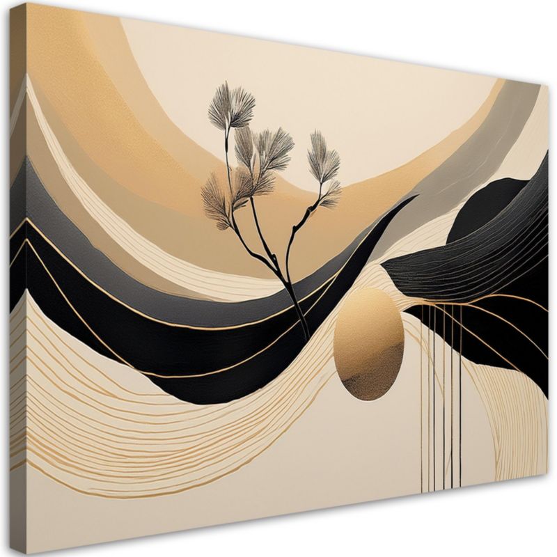 Obraz do salonu Feeby Abstrakcja Geometryczna Koło Drzewo 60x40 cm 1 szt