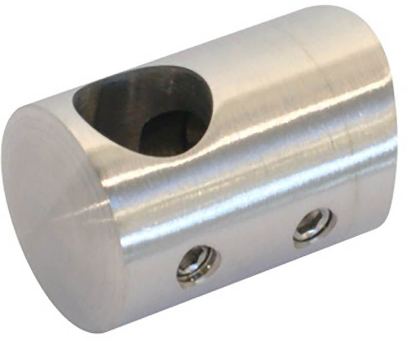 Uchwyt końcowy Shop Line Q12/Q42,4 prawy stal nierdzewna