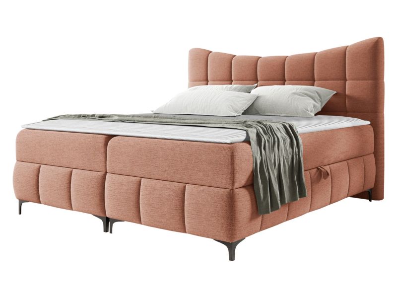 Łóżko kontynentalne MIRJAN 24 Nova 200x200 brudny róż 1 szt.